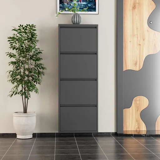 Pantofar, Hanah Home, 4 Piece Metal, 50x136x15 cm, Metal, Antracit