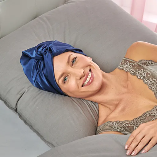 Turban de satin pentru dormit