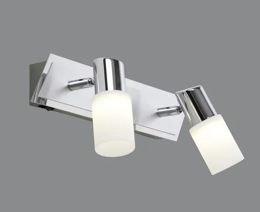 Plafoniera Clapton, TRIO, 36x7x18.5 cm, 4.3W, 2x SMD LED, metal, argintiu