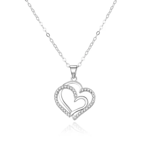 Beneto Colier blând din argint cu zirconi AGS1244 / 47