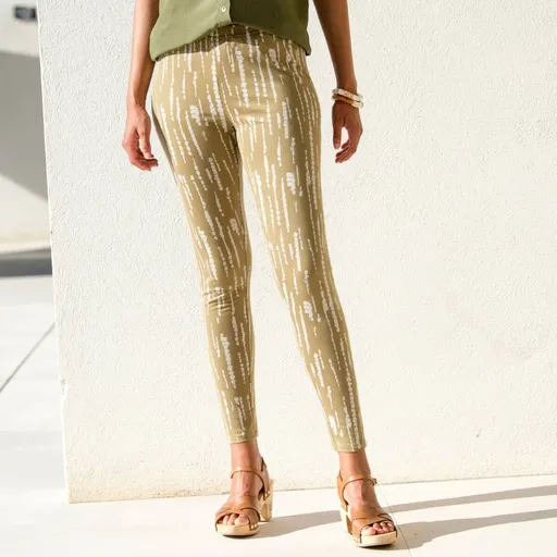 Jambiere cu talie elastică și imprimeu