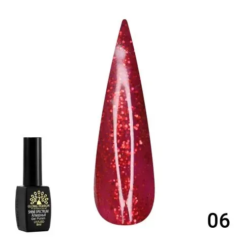 Oja Semipermanenta Shine Spectrum Red, 8 ml, 06, TPO Free