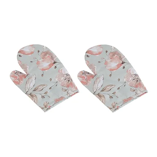 Mănușă de bucătărie Bellatex Crini salmon, 28 x18 cm, 2 buc