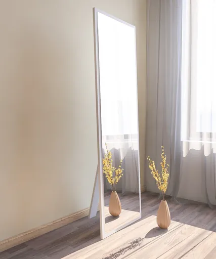 Oglinda decorativa, Hanah Home, Tessa, 50x160x2.2 cm, Alb