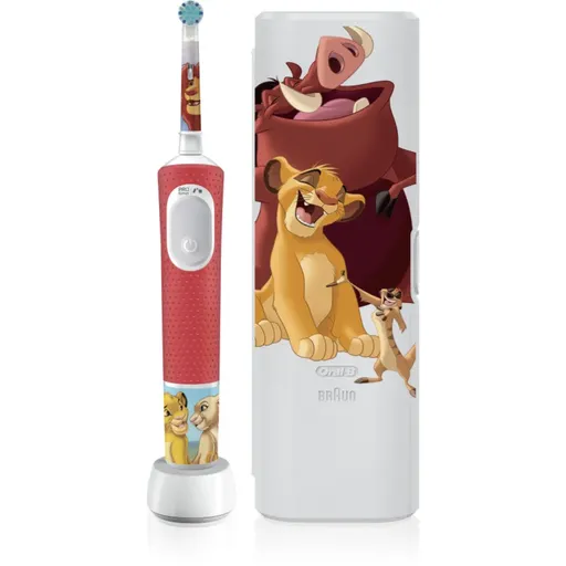 Oral-B PRO Kids 3+ The Lion King periuta de dinti electrica cu sac pentru copii 1 buc