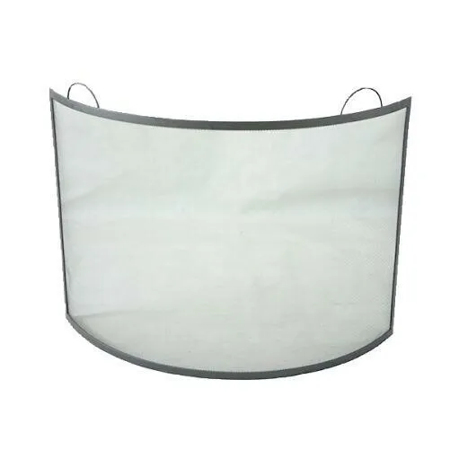 Paravan pentru șemineu 66 x 66 cm, oțel, negru