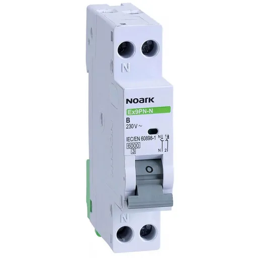 Siguranta automata Ex9PN-S 1P+N, 20A, curba B, 4.5kA Noark 101585