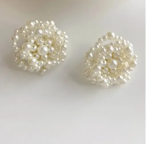 Cercei Perle Albe, Flower - 4540481