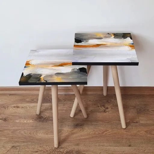 Set masute 2 piese, Hanah Home, 2Shp96, Multicolor