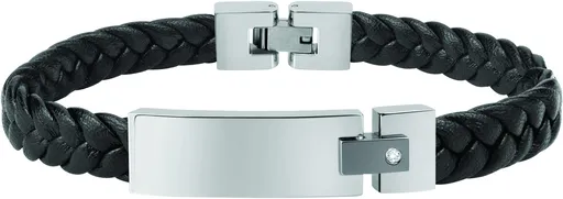 Morellato Brățară din piele neagră pentru bărbați Moody SQH20