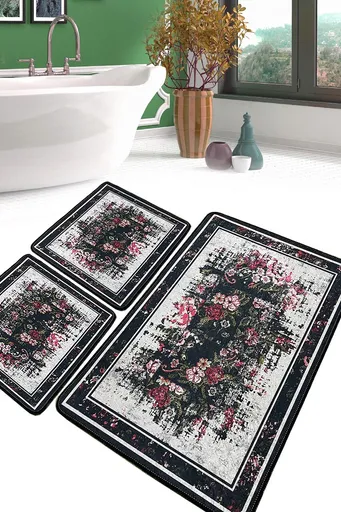 Set covorase de baie, L'essentiel Maison, Arrosa, Poliester, Multicolor