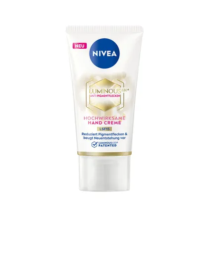 Nivea Cremă pentru mâini împotriva petelor pigmentareLuminous 630(Hand Cream) 50 ml