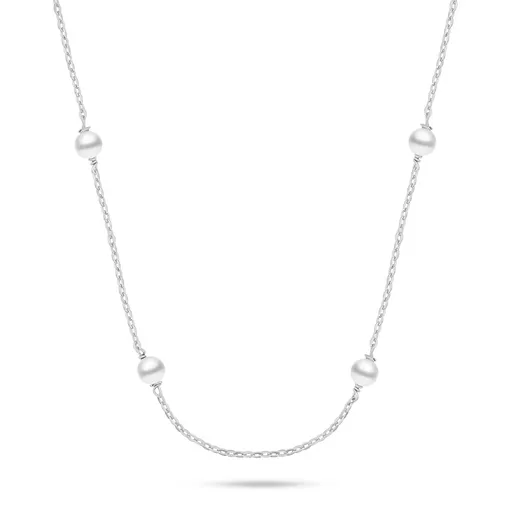 Brilio Silver Colier din argint fin cu perle autentice NCL141W