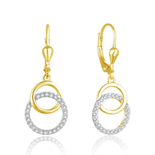 Beneto Cercei eleganți placați cu aur cu zirconi AGUC2707-RHG