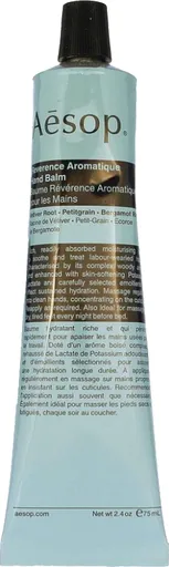 Aesop Balsam nutritiv de mâini cu aromă lemnoasă (Reverence Aromatique Hand Balm) 75 ml