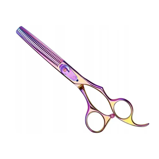 Foarfeca de Filat Olivia Garden SilkCut Rainbow 6.35” – Finisaj Curcubeu