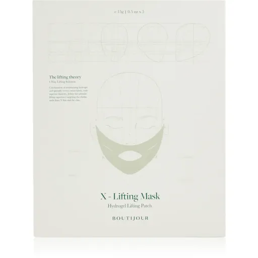 BOUTIJOUR X-Lifting Mask Hydrogel Lifting Patch masca pentru lifting pentru finisarea contururilor 5x15 g