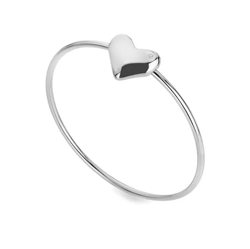 Hot Diamonds Brățară solidă din argint cu inimă și diamant Desire DC185