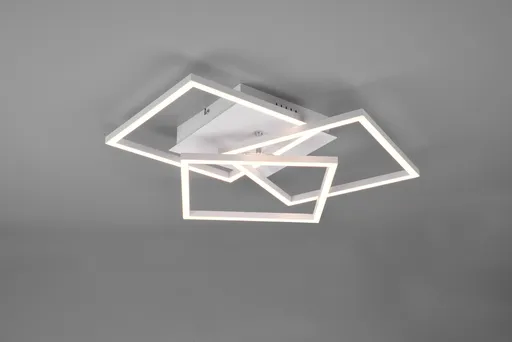 Plafoniera Mobile, RL, 39x42x10 cm, 27W, 1x SMD, metal, alb mat