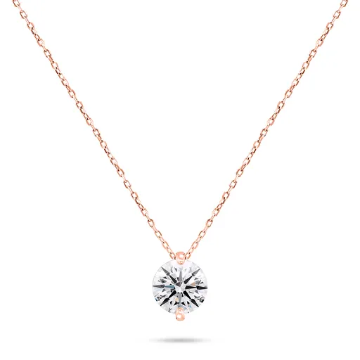 Brilio Silver Colier strălucitor bronz cu zircon NCL68R