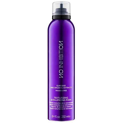 No Inhibition Guarana and organic extracts Texturizing & Volumizing spumă de păr pentru volum și formă 250 ml