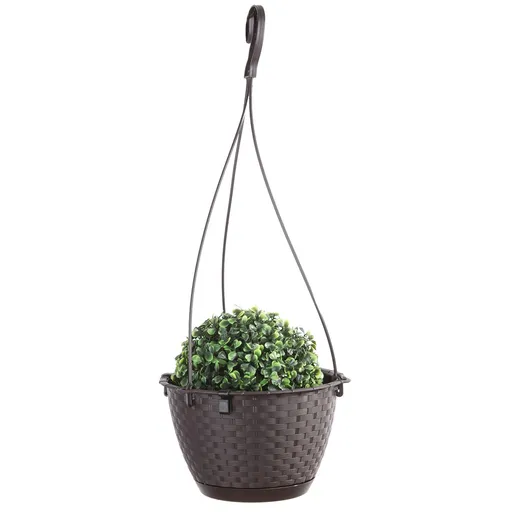 Ghiveci suspendat Ratolla Round, maro închis, maro