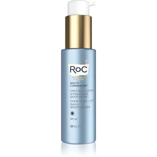 RoC Multi Correxion Even Tone + Lift crema de zi pentru fermitate pentru uniformizarea culorii pielii SPF 30 50 ml
