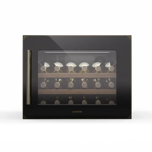 Klarstein Răcitor de vin Vinsider Victoria 28, 28 sticle, tactil, protecție UV, LED, silențios, 2 rafturi