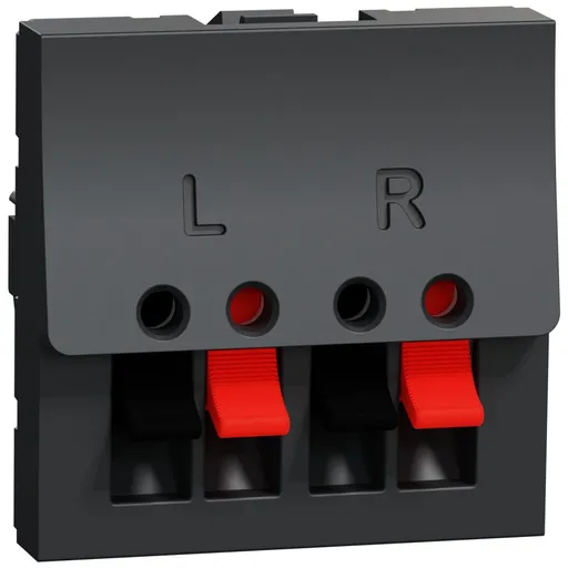 Priza difuzoare 2 module Schneider Noua Unica NU348654, antracit