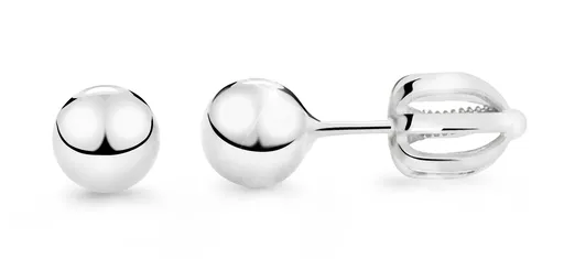 Cutie Jewellery Cercei minimaliști din aur alb Z5016-30-X-2