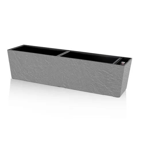 Flower Lover Ghiveci cu auto-irigare Supreme Stonegri, 75 cm, gri, 75 cm