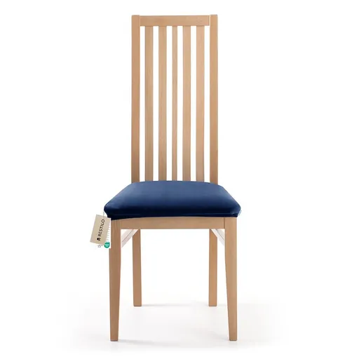 Restilo Husă elastică pentru scaun Sento indigo, 40 x 40 + 5 cm, albastru închis