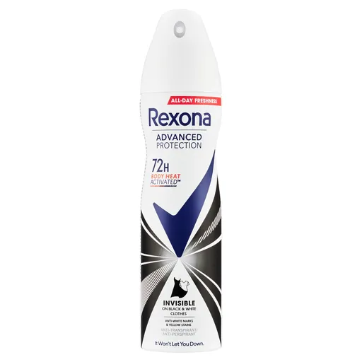 Rexona Antiperspirant în spray Advanced Protection Invisible Black & White 150 ml