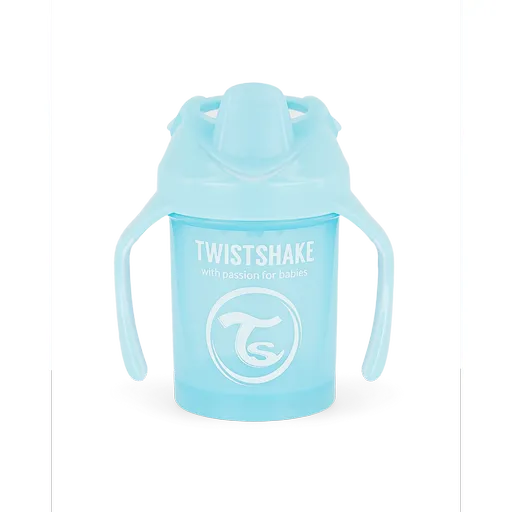 Cană de antrenament cu anticurgere Twistshake230 ml, albastru