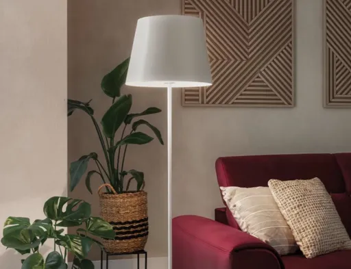 Lampadar ELTAP, Vespillo, 38x154 cm, 1xE27, 15W, otel/PVC, alb