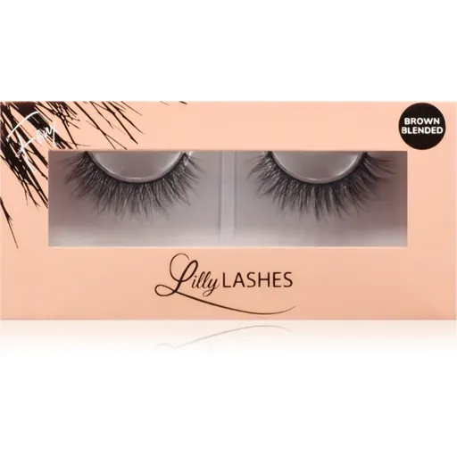 Lilly Lashes Everyday Faux Mink Brown Blended gene false tip Undressed 1 pereche