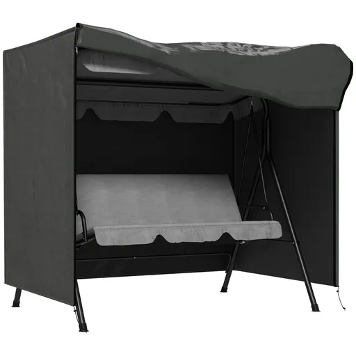 Outsunny Husă de protecție pentru balansoar de grădină din material Oxford 177 x 114 x 152 cm gri închis | Aosom Romania