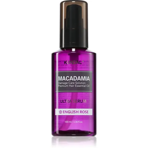 KUNDAL Macadamia Ultra Serum English Rose ser ulei regenerator pentru par deteriorat 100 ml