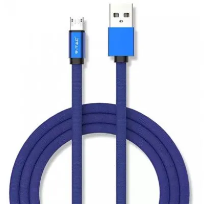 Cablu micro USB 1M ruby editon - albastru V-TAC SKU-8496