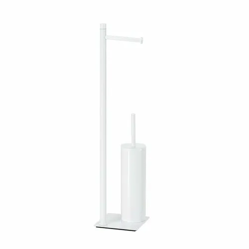GEDY TR3222 Trilly suport cu suport pentru hârtieigienică și perie de toaletă, pătrat, alb mat