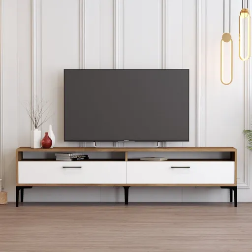 Comoda TV, Hanah Home, Istanbul 2, 180x35x47 cm, Nuc/Alb