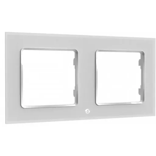 Rama dubla intrerupator de perete Shelly 3800235266236, alb