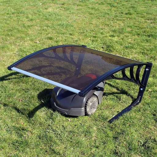 Adăpost pentru mașină de tuns iarbarobotizată ALDOTRADE maro , 80 x 60 x 40 cm, maro