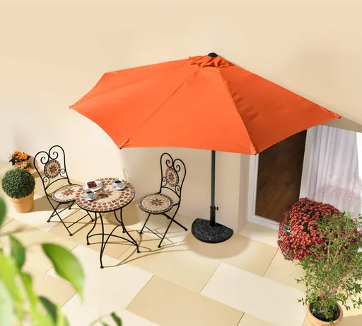 Umbrelă semicirculară pentru perete