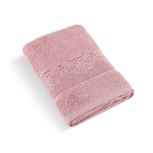 Prosop frotir Bellatex colecția Orchidea roz, 70 x 140 cm, roz vechi, 70 x 140 cm