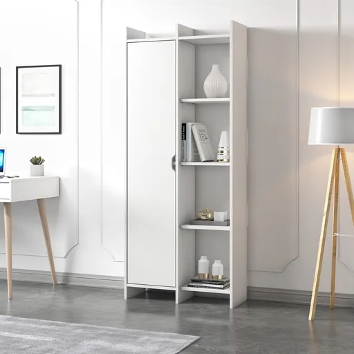 Corp biblioteca, Hanah Home, Offer, 70x180x30 cm, Alb