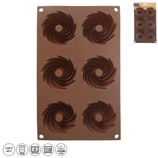 Formă din silicon pentru 6 prăjituri