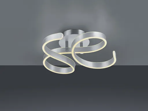 Plafoniera Francis, TRIO, 54x52x19.5 cm, 40W, 1x SMD, metal, argintiu lucios