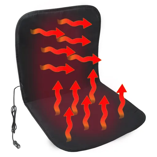 Husă de banchetă Compass Black, cu încălzire, 12 V