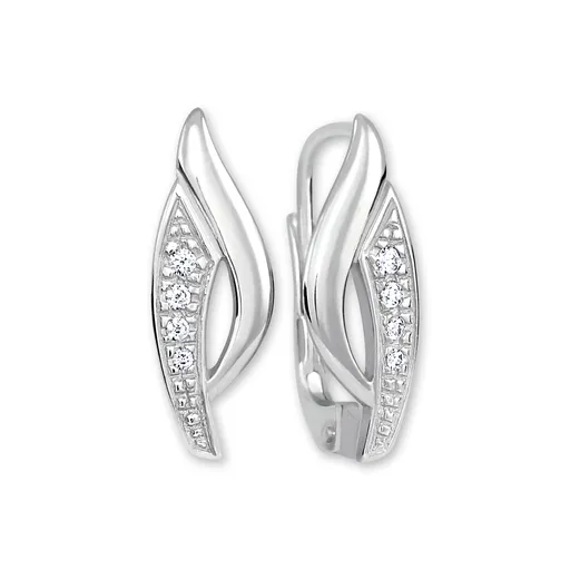 Soliter Cercei din aur alb cu zirconi 239 001 00660 07